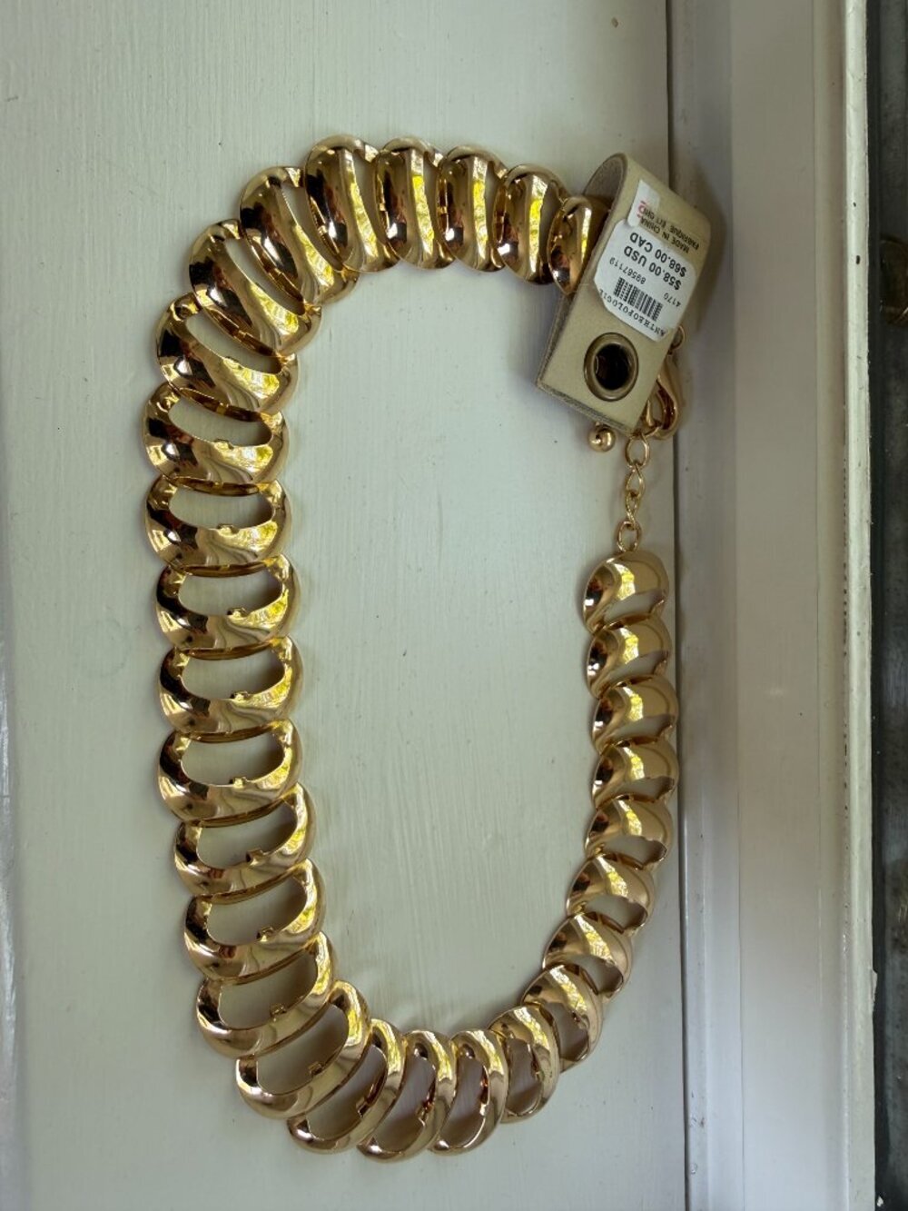 NWT Anthropologie Ladder Link Collar Necklace - Picture 6 of 7